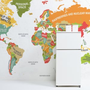 뮤럴벽지 디자인벽지 IW5990 THINGS 3폭300cmx240cm A