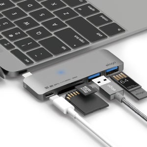 엘라고 USB-C타입 5in1 노트북 맥북 아이패드 카드리더 멀티 허브