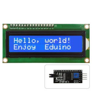 아두이노 LCD 16x2 4핀(I2C제어) 디스플레이 모듈 / Arduino 1602 Module