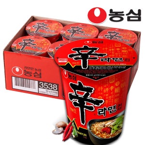 농심 신라면 컵면 6개입 컵라면 작은컵 소컵