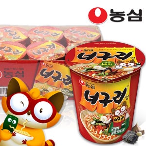 농심 너구리 컵면 6개입 컵라면 작은컵 소컵