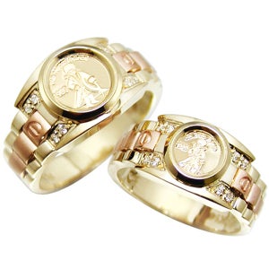 주얼리 전문점 [러블리주얼리] CP0426 베아트리스왕 Yellow & Pink Gold 18K커플링 평생A/S 공장직영