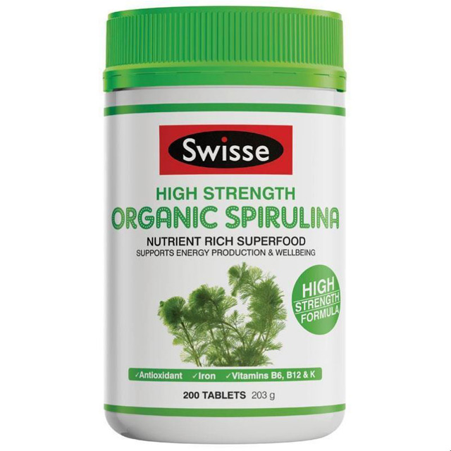 스위스 고함량 오가닉 스피루리나 200정 Swisse Spirulina