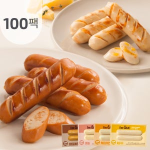 아임닭 맛있는 닭가슴살 소시지 100g 4종 100팩