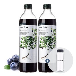 [증정행사] 핀란디아 핀란드산 카스케인 블루베리 원액 주스 500ml 2병 + 전용보틀 증정