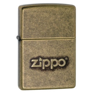 지포 28994 로고 앤틱 브라스 ZIPPO
