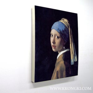 진주귀걸이를 한 소년 - 베르메르 (32x41cm) 명화입체판넬 모던스타일 명화그림 아트캔버스 인테리어소품