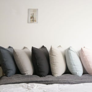 린넨 무지 거실 쇼파 사각 쿠션커버 40x40