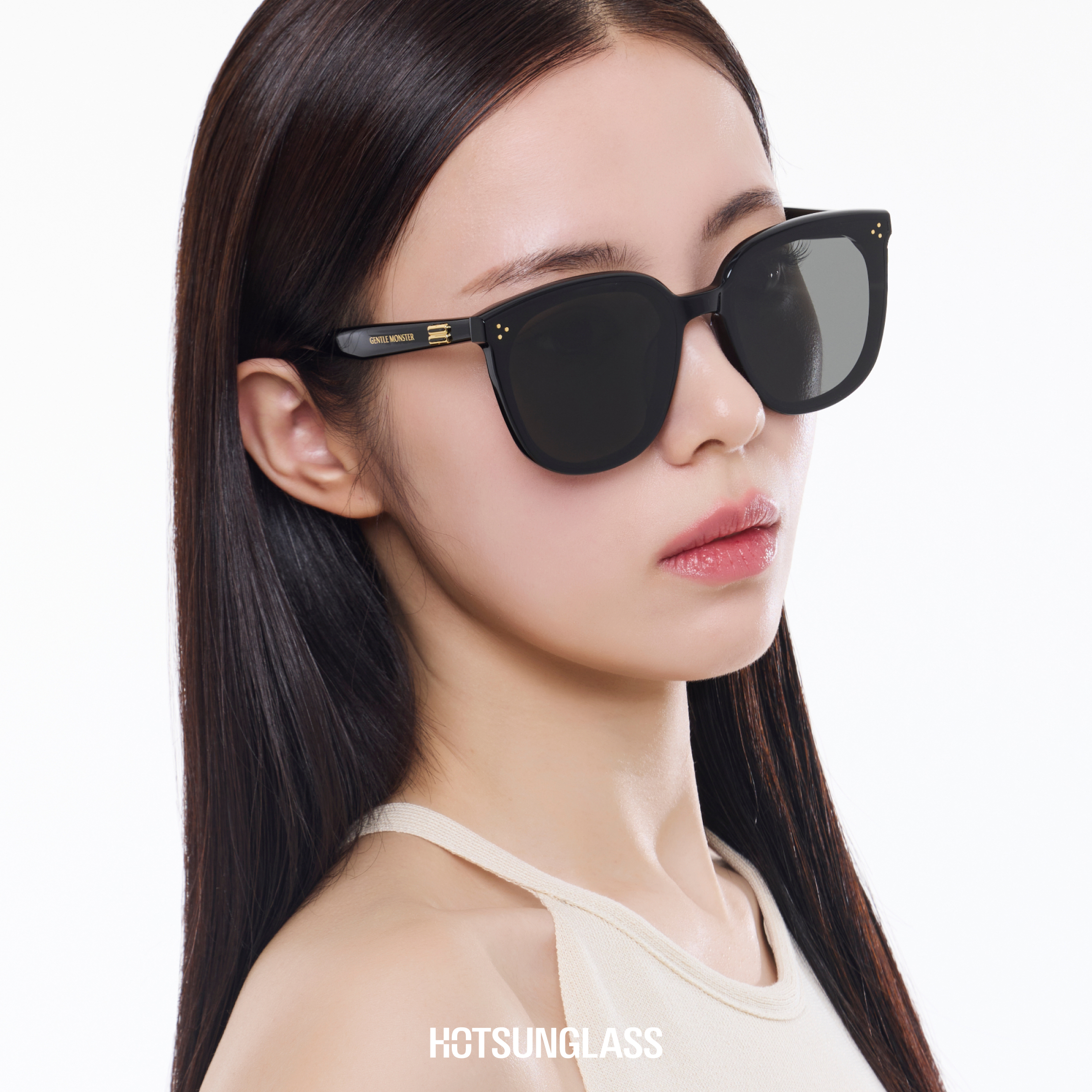 젠틀몬스터 레이디랭 LADY LANG 사각 뿔테 플랫바 남자 여자 오버사이즈 틴트선글라스 대표 이미지