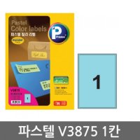 파스텔 라벨지 A4(20매)V3875(1칸)