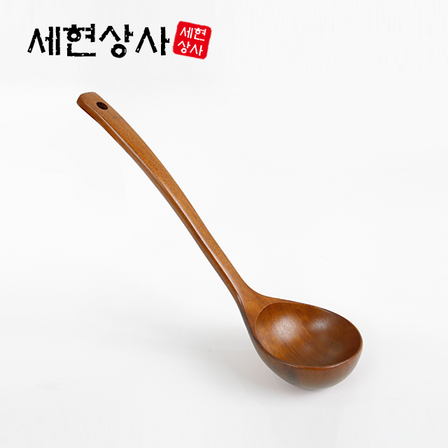 장미목 꺽임국자 대/국자/옻칠국자/주방용품/주방도구/생활용품/주방식기/뒤집게주걱/주걱