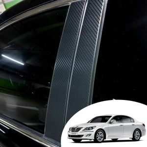 제네시스BH B/C필러 포스트 데칼 스티커 자동차 기둥 몰딩 컬러 랩핑 국산 원단 시트지