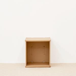 1단 2개 종이책장 수납 공간박스 조립식 DIY 수납장 정리함