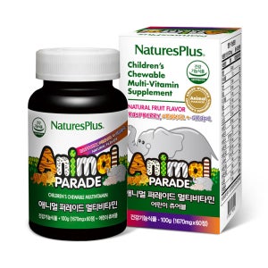 애니멀퍼레이드 유아 어린이 종합영양제 멀티비타민 60정