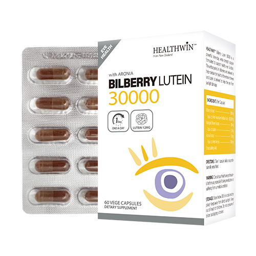 <b>헬스윈</b> 빌베리 30000 <b>루테인</b> 60캡슐 <b>Healthwin</b> Bilberry <b>Lutein</b>
