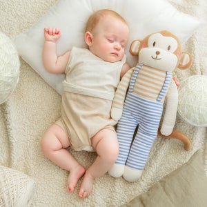 [자연생각] 오가닉 애착인형 몽이(중형) 원숭이 아기 신생아