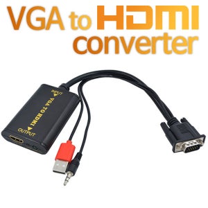 셀인스텍 SE-VH01 VGA to HDMI변환 컨버터 오디오일체형