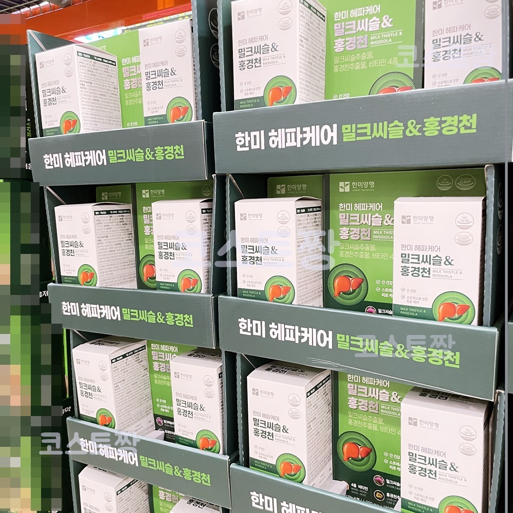 한미헤파케어 밀크씨슬 & 홍경천 1000mg X 180캡슐 간영양제 코스트코