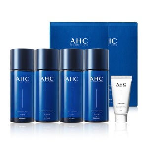 AHC 온리포맨 스킨케어 2종 세트 2개+프렙리셋 클렌징폼 30ml