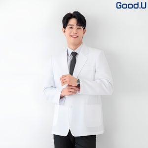 굿유 기본 남성 의사가운 약사 실험 병원 자켓