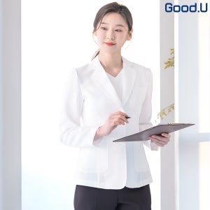 굿유 병원 여성 의사 가운 약사 한의사 자켓