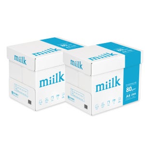 한국제지 밀크 80g A4 복사용지, 2BOX (5000매)