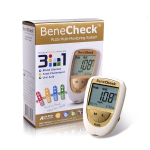 베네첵 3in1 혈당 콜레스테롤 요산 측정기 3inOne 싱글타입