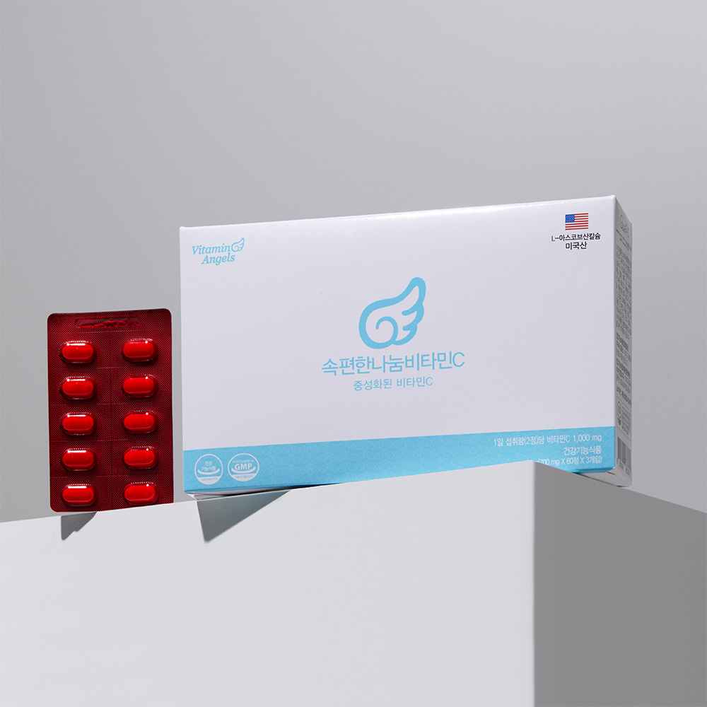 속편한 나눔<b>비타민C</b> (<b>비타민엔젤스</b> 중성<b>비타민C</b> 700mgX180정 3개월분)