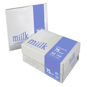 한국제지 밀크 75g A3 복사용지, 2BOX (2500매)