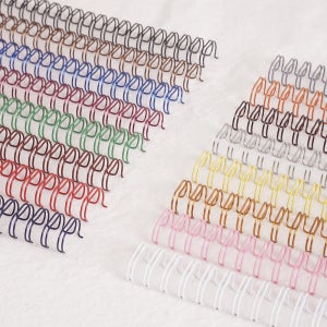 카피어랜드 3:1 더블 와이어링 6.4mm 100개입 제본 소모품 제본링 제본스프링