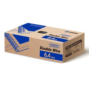 카피어랜드 국산 3:1 더블 와이어링 6.4mm 100개입 제본 소모품 제본스프링