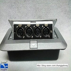 음향마이크 XLR 3P FEMALE 암잭 3P 4구 AJ309 사운드킹 멀티박스