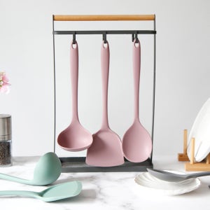 일체형 실리콘 조리도구 세트 3종 국자 요리스푼 주걱