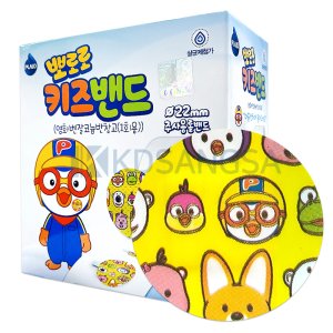 뽀로로밴드 주사용 원형 롤밴드 22mm 100매 지혈용 채혈밴드 키즈밴드 캐릭터 반창고