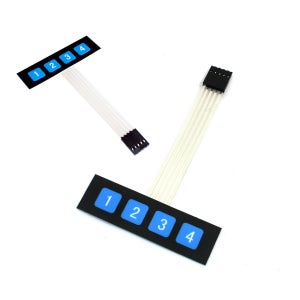 S104 맴브레인 스위치 4키 membrane switch 1 x 4 아두이노