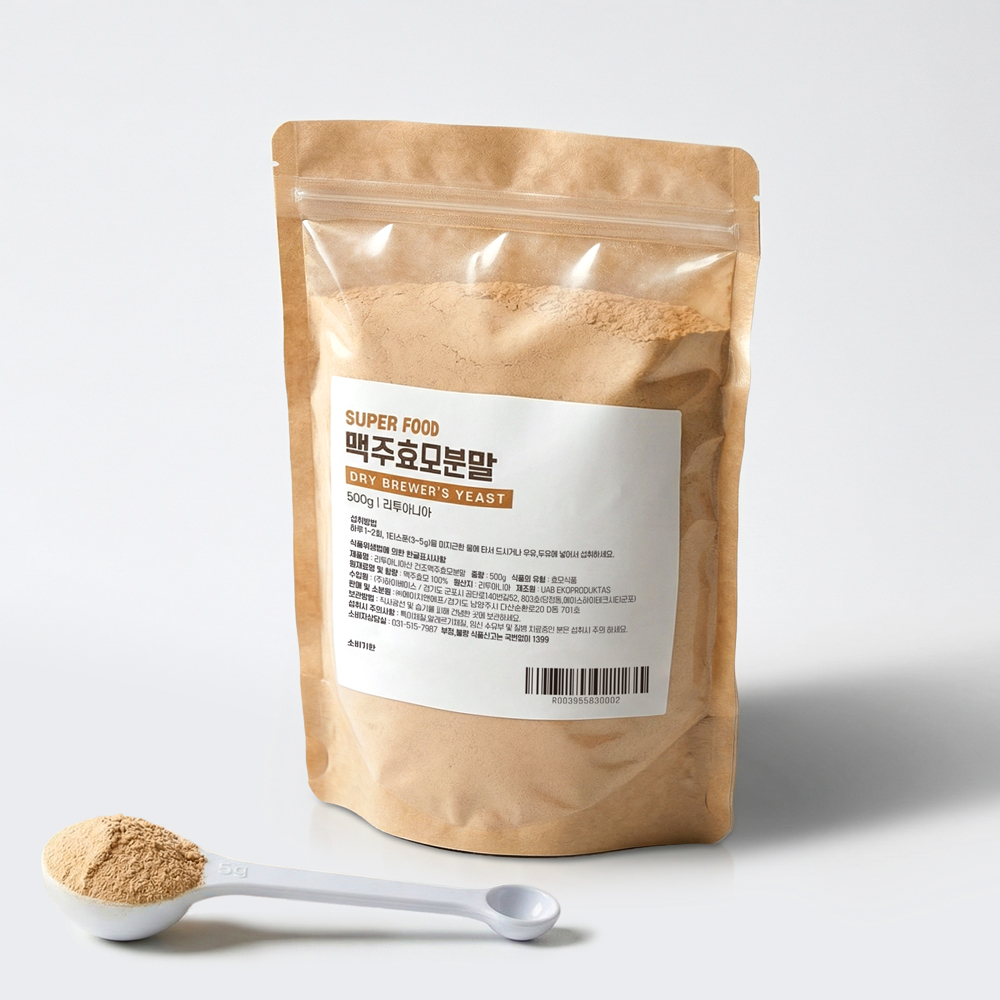 [3+1이벤트] 더리얼 <b>맥주효모</b> 리투아니아 건조 분말 가루 파우더 500g