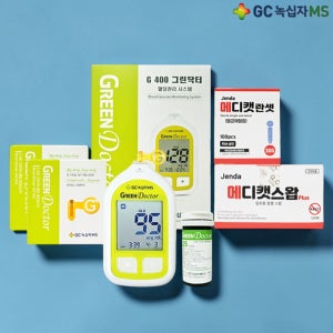 녹십자 혈당측정기+ 시험지100매+ 침110개+ 솜100 당체크기계 당뇨검사키트