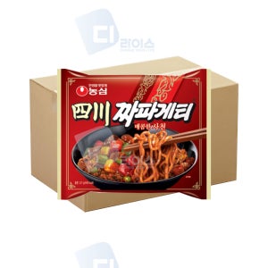 농심 사천짜파게티 137g 40봉 사천짜장 짜장라면 봉지