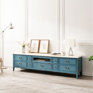 [리체갤러리] 프렌치 빈티지 엔틱가구 디바 드레스 거실장 2100 [예약판매]