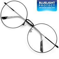 동그란안경 청광렌즈 국산 가장 큰안경 58mm 좋은품질 프리미엄 원형메탈 안경 4TYPE 블루라이트차단