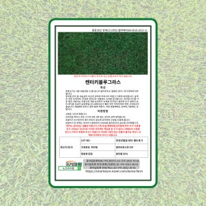 (덕창,뉴코리아팜) 켄터키 블루그라스 20kg 봄가을 파종 평당 30g 정원용 법면녹화용