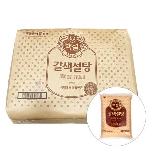갈색설탕 3KG/백설 BOX(6)