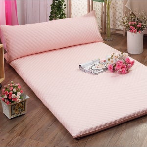 핑크 순면 누빔 요커버