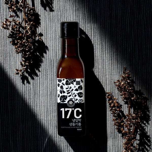 국산 들기름 17℃ 냉압착 생들기름 160ml