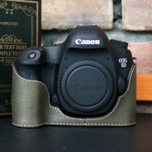 씨에스타 EOS 5D Mark III 가죽 속사 케이스 - 미네르바카키