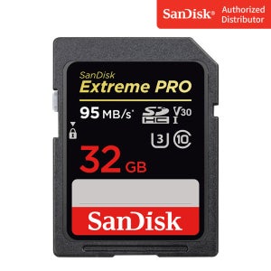 SOI 샌디스크 익스트림 프로 SD카드 32GB CLASS10 U3 V30 SANDISK EXTREME PRO SDHC SDXX 32 DSLR 카메라메모리
