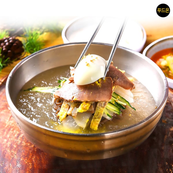 (전문점판매용) 옥천 물냉면 비빔 함흥 평양 이벤트세트 메밀면 10인분+비빔장500g