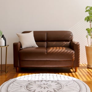 체스터 빈티지 2인용 소파 거실 인조가죽 편한 미니쇼파