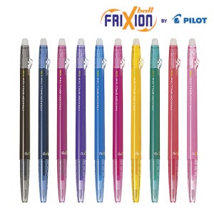 파이롯트 프릭션볼펜 지워지는볼펜 0.38m 지우개 지워지는펜 필기구 frixionball