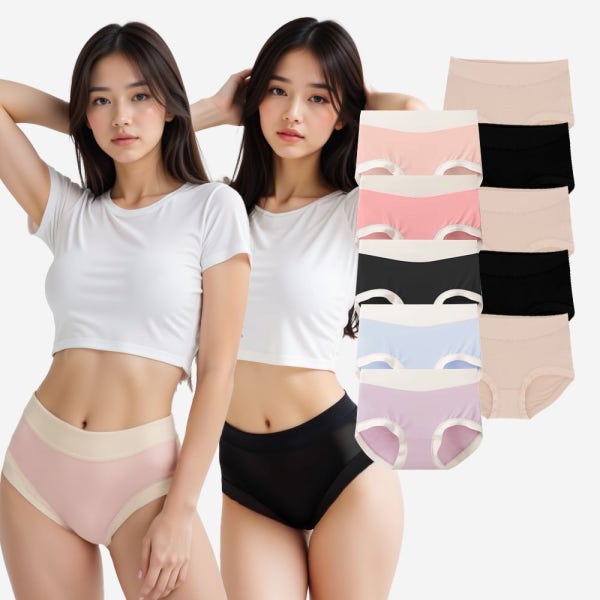 모달 여성팬티 면 심리스 빅사이즈 순면 햄라인 노라인 하이웨스트 햄팬티